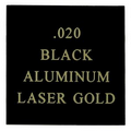 Black Over Gold Aluminum Engraving Sheet Stock (12"x24"x0.02")